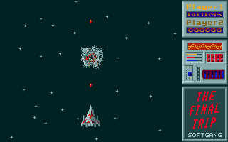The Final Trip (Amiga) screenshot: Destroying an enemy
