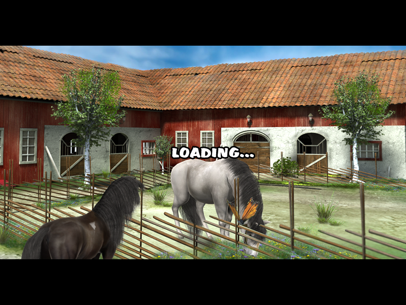 Horse + Pony Magazine: My First Pony (Windows) screenshot: Between game sections there are loading screens like this