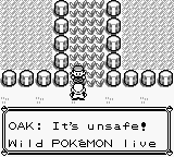 Pokémon Red Version (Game Boy) screenshot: And it ends very quickly!