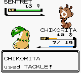 Pokémon Silver Version (Game Boy Color) screenshot: I don't want to die!