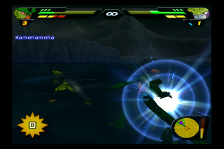 Dragon Ball Z: Budokai Tenkaichi 2 (Wii) screenshot: Cell's Kamehameha