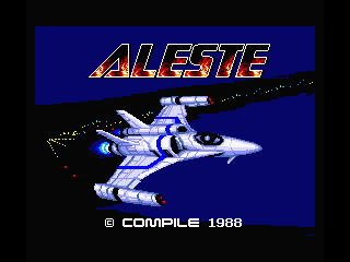 Power Strike (MSX) screenshot: Title screen