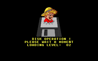 P. P. Hammer and His Pneumatic Weapon (Amiga) screenshot: Loading next level