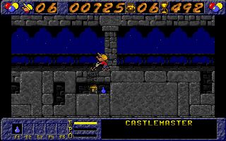 P. P. Hammer and His Pneumatic Weapon (Amiga) screenshot: The "Castlemaster" level