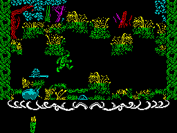 Robin of the Wood (ZX Spectrum) screenshot: Norman defeated.