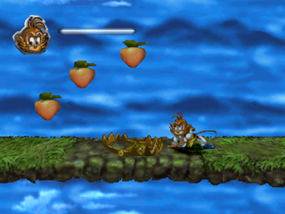 Monkey Magic (PlayStation) screenshot: Bear trap