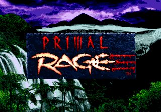 Primal Rage (SEGA 32X) screenshot: Title screen.
