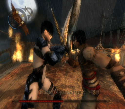 Prince of Persia: Warrior Within (GameCube) screenshot: NOT a good addition to the gameplay.