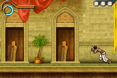 Prince of Persia: The Sands of Time (Game Boy Advance) screenshot: Pulling the wind? In this strange bug, it's possible!