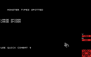 Wizard's Crown (Atari ST) screenshot: Enemy spotted