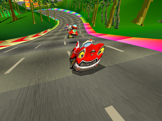 Motor Toon Grand Prix (PlayStation) screenshot: Intro movie