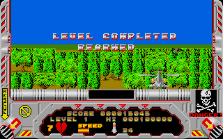 Hellfire Attack (Atari ST) screenshot: Level complete
