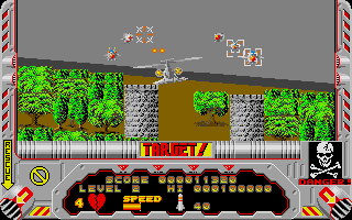 Hellfire Attack (Atari ST) screenshot: Watch the incoming shot