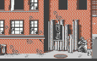 Prohibition (Atari ST) screenshot: Doesn't look very nice round here