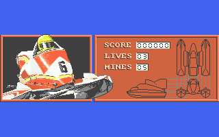 Pro Powerboat Simulator (Atari ST) screenshot: Boat details before each level
