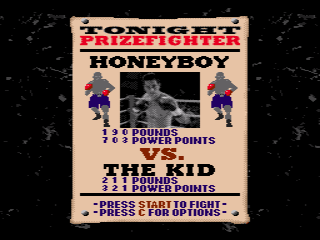 Prize Fighter (SEGA CD) screenshot: Your first opponent