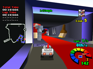 Motor Toon Grand Prix (PlayStation) screenshot: Screws