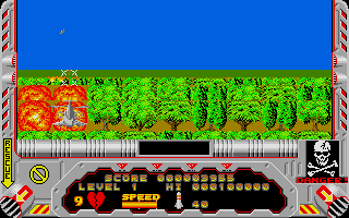 Hellfire Attack (Atari ST) screenshot: Destruction