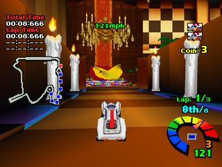 Motor Toon Grand Prix (PlayStation) screenshot: Candles