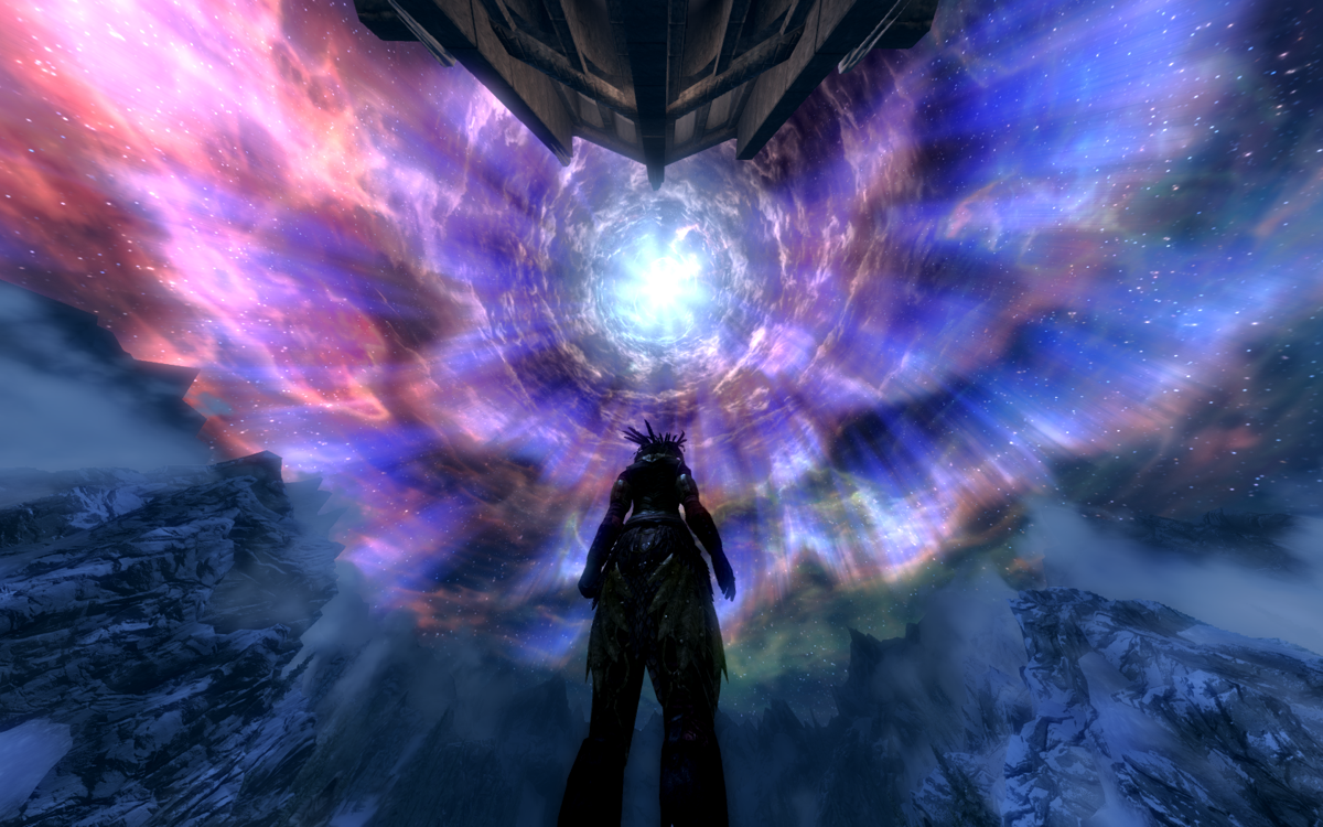 The Elder Scrolls V: Skyrim (Windows) screenshot: The field of view can easily be changed for good effect