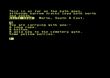 Yellow Peril (Commodore 64) screenshot: I can assure you, all those objects are yellow.