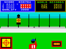 Daley Thompson's Super-Test (ZX Spectrum) screenshot: Pistol shooting