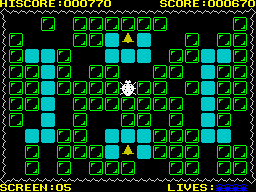 Push Off (ZX Spectrum) screenshot: Level 5.