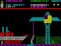 Everyone's A Wally (The Life of Wally) (ZX Spectrum) screenshot: Port.