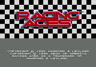 Racing Aces (SEGA CD) screenshot: Title Screen