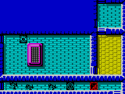 Rana Rama (ZX Spectrum) screenshot: Three different rooms