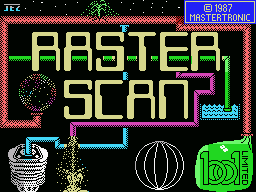 Rasterscan (MSX) screenshot: Title screen