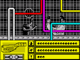 Rasterscan (ZX Spectrum) screenshot: The beginning location