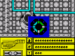 Rasterscan (ZX Spectrum) screenshot: One of the logic puzzles