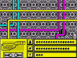Rasterscan (ZX Spectrum) screenshot: Exploring; apparently nothing useful here