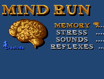 Mind Run (CDTV) screenshot: Main menu
