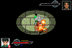 Yu Yu Hakusho: Ghost Files - Spirit Detective (Game Boy Advance) screenshot: People explode often in this game.