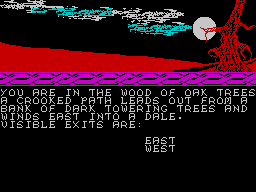 Wizards Spell (ZX Spectrum) screenshot: Starting point