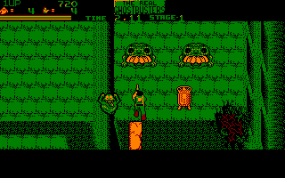 The Real Ghostbusters (Amstrad CPC) screenshot: "My, what big teeth you have!"