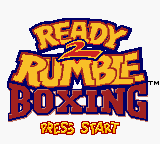 Ready 2 Rumble Boxing (Game Boy Color) screenshot: Title screen.