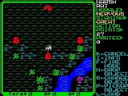 Rebelstar II: Alien Encounter (ZX Spectrum) screenshot: I wouldn't call Jodie Marsh a rat