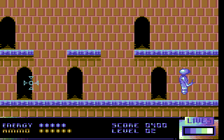 Droid (Commodore 64) screenshot: Level 2 Stage 3
