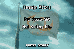 Rebelstar: Tactical Command (Game Boy Advance) screenshot: Final score