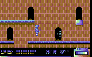 Droid (Commodore 64) screenshot: Level 2 Stage 2