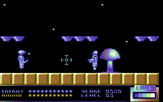 Droid (Commodore 64) screenshot: Level 3 Stage 1