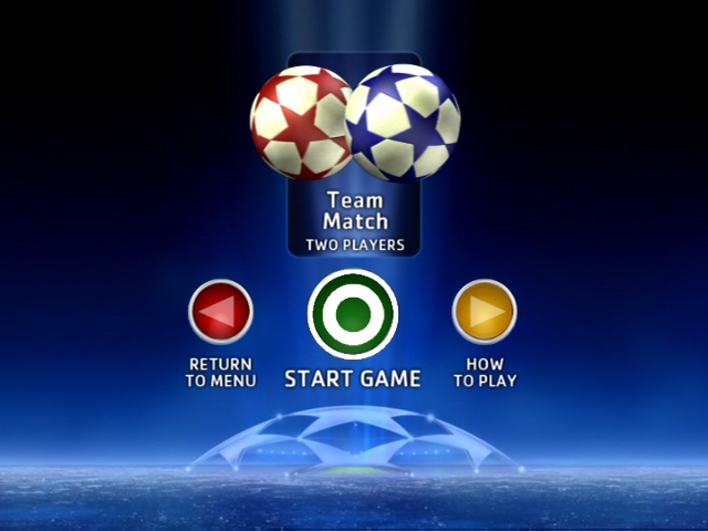 UEFA Champions League (DVD Player) screenshot: Match menu