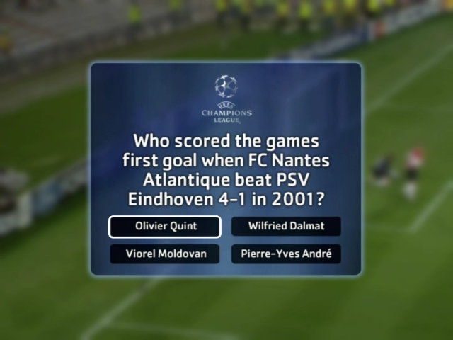UEFA Champions League (DVD Player) screenshot: Some games are a bit harder to remember than others