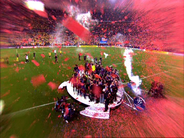 UEFA Champions League (DVD Player) screenshot: Celebration