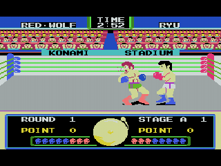 Konami Antiques: MSX Collection Vol. 1 (PlayStation) screenshot: Konami's Boxing: gameplay