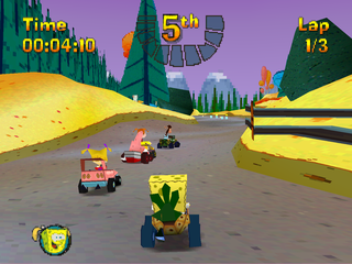 Nicktoons Racing (PlayStation) screenshot: Race start