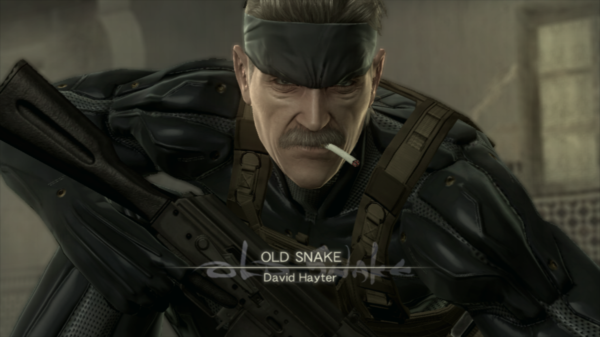 Metal Gear Solid 4: Guns of the Patriots (PlayStation 3) screenshot: Old Snake